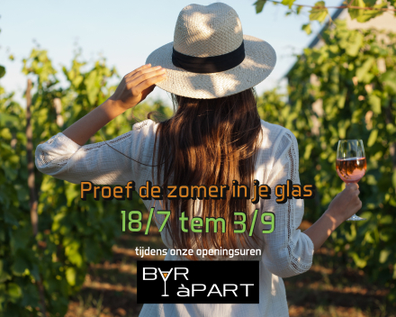 Proef de zomer in de glas van 18/7 tem 3/9