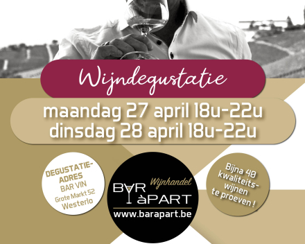 Degustatiedagen • ma 27 en di 28 april 2026