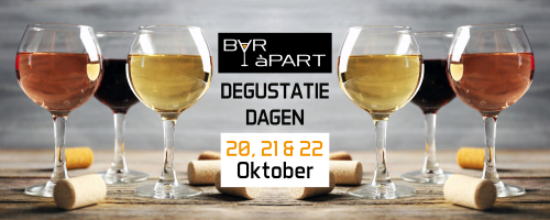 Degustatiedagen BAR àPART 20, 21 en 22 OKTOBER