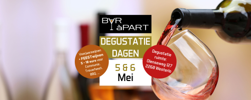 Degustatiedagen BAR àPART 5 en 6 MEI