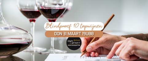 Blindproef 10 topwijnen • 31 maart 2022